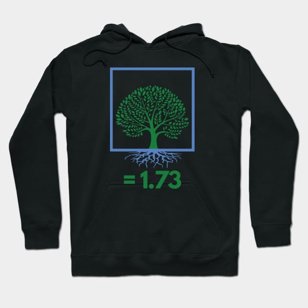 Square Root of Tree Funny Math Jokes Hoodie by mschubbybunny